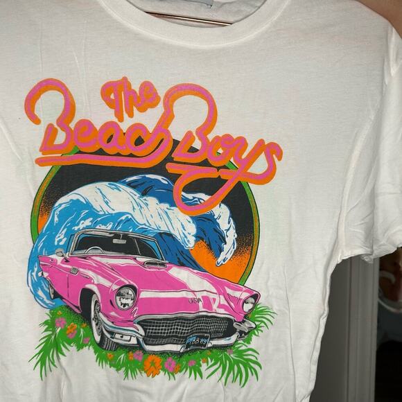 Daydreamer Beach Boys Surf USA Boyfriend Tee Vintage White size Extra Small - Picture 6 of 8